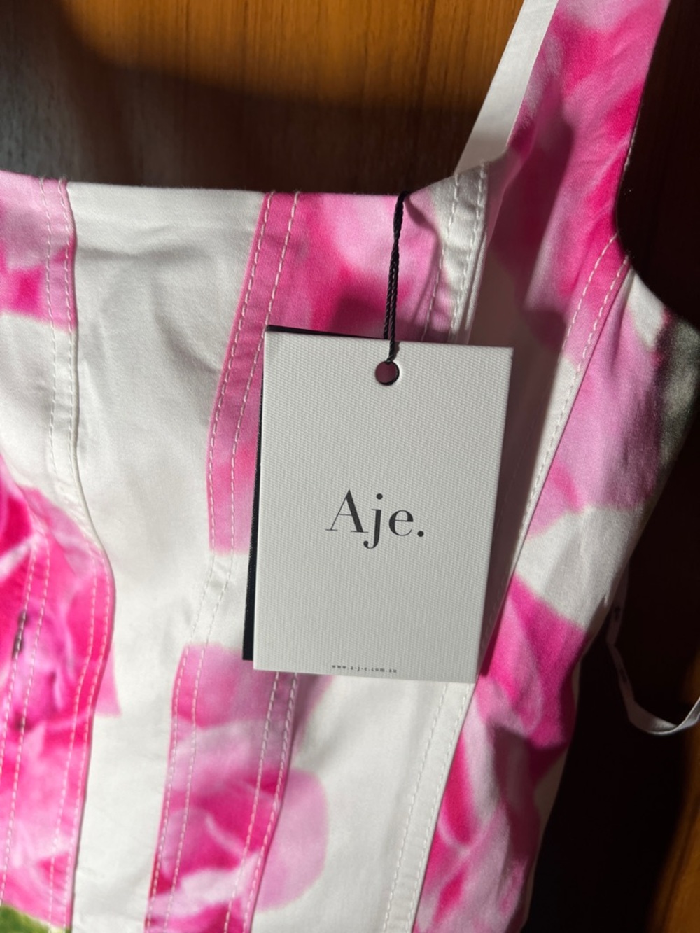 Aje Alani Rose Floral Print Corset Cotton Ball Gown AU4/US0 NWT - Picture 12 of 14